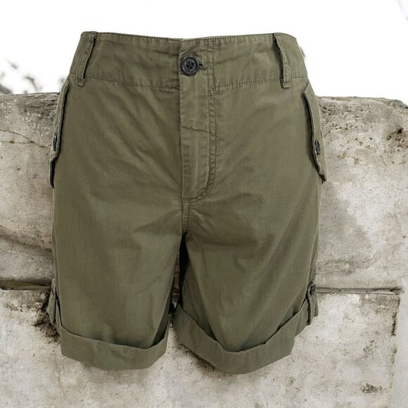 Lauren Ralph Lauren Pants - Lauren Ralph‎ Lauren Olive Utility Shorts 12P Cotton Gorpcore Outdoor Summer
